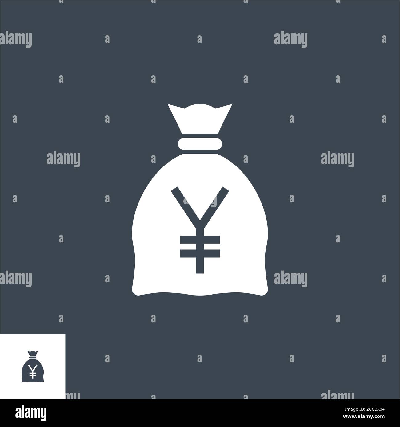 Money Bag with Yen related vector glyph icon Stock Vector Image & Art ...