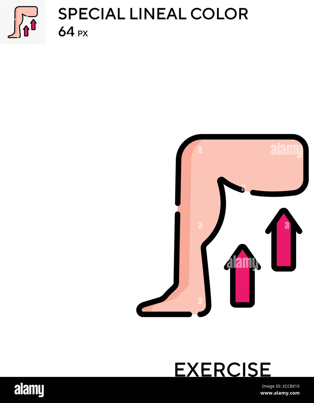 Exercise Special lineal color icon. Illustration symbol design template ...