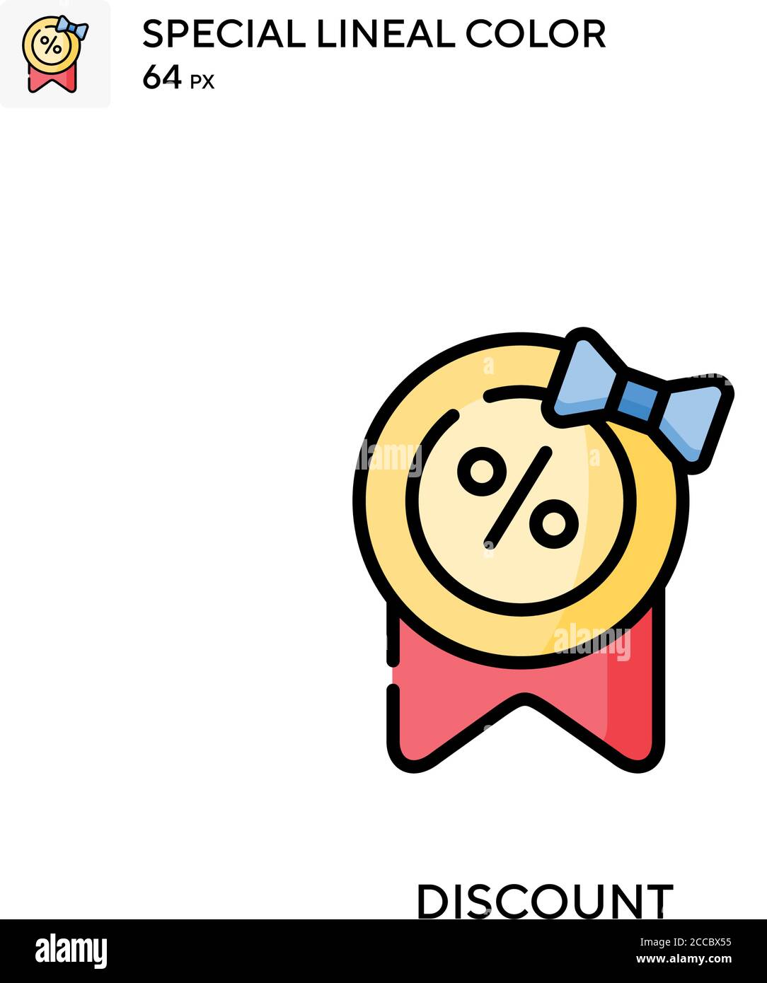 Discount Special lineal color icon. Illustration symbol design template ...