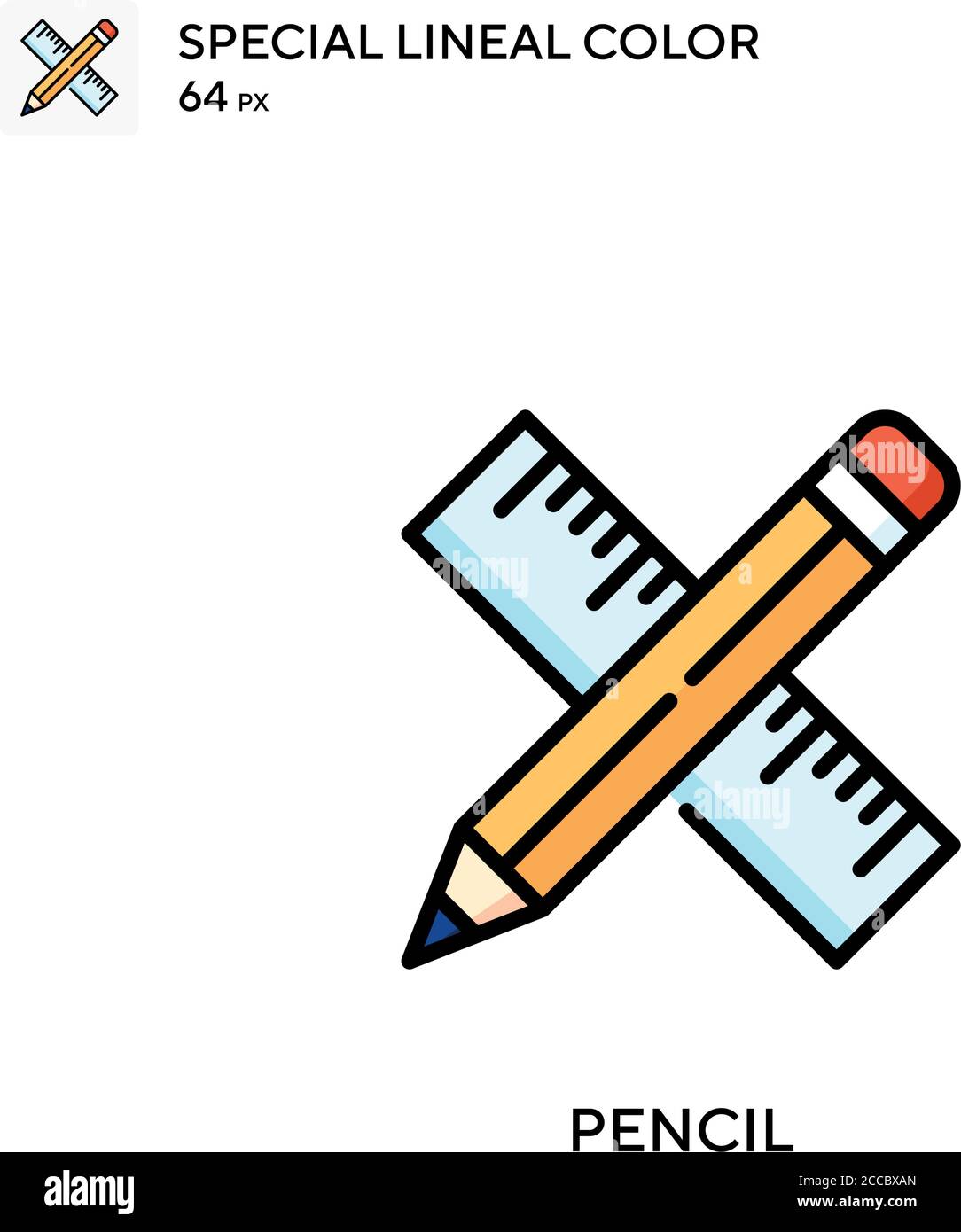 Pencil Special lineal color icon. Illustration symbol design template ...