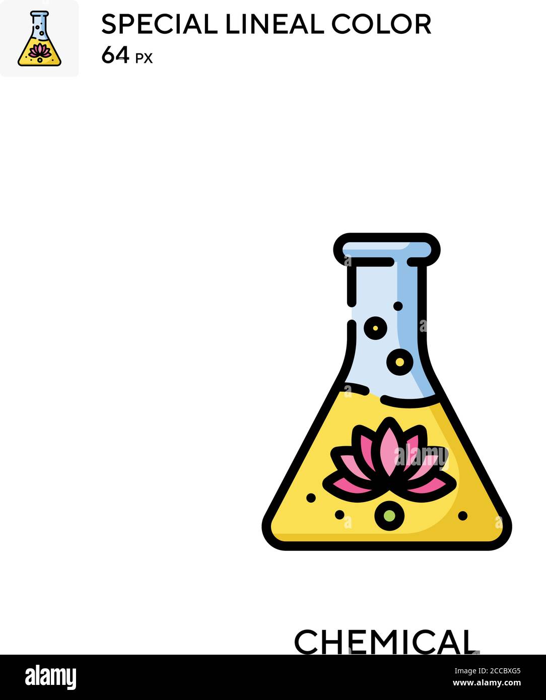 Chemical Special lineal color icon. Illustration symbol design template ...