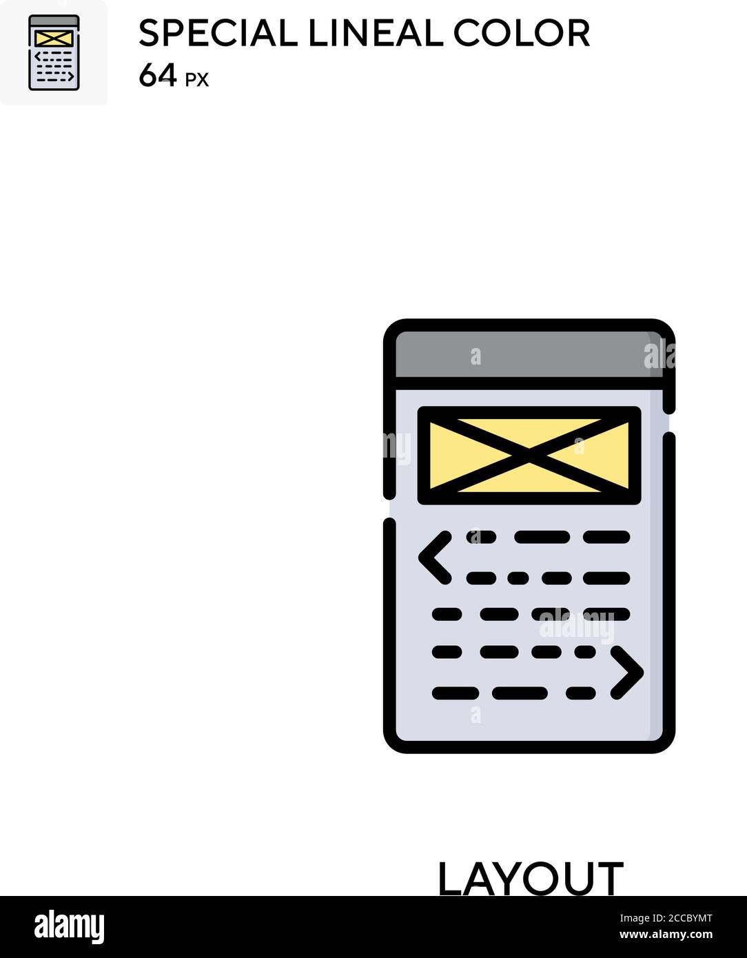 Layout Special lineal color icon. Illustration symbol design template ...