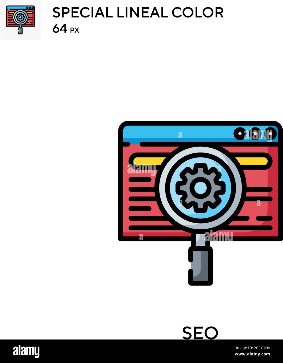 Seo Special lineal color icon. Illustration symbol design template for ...