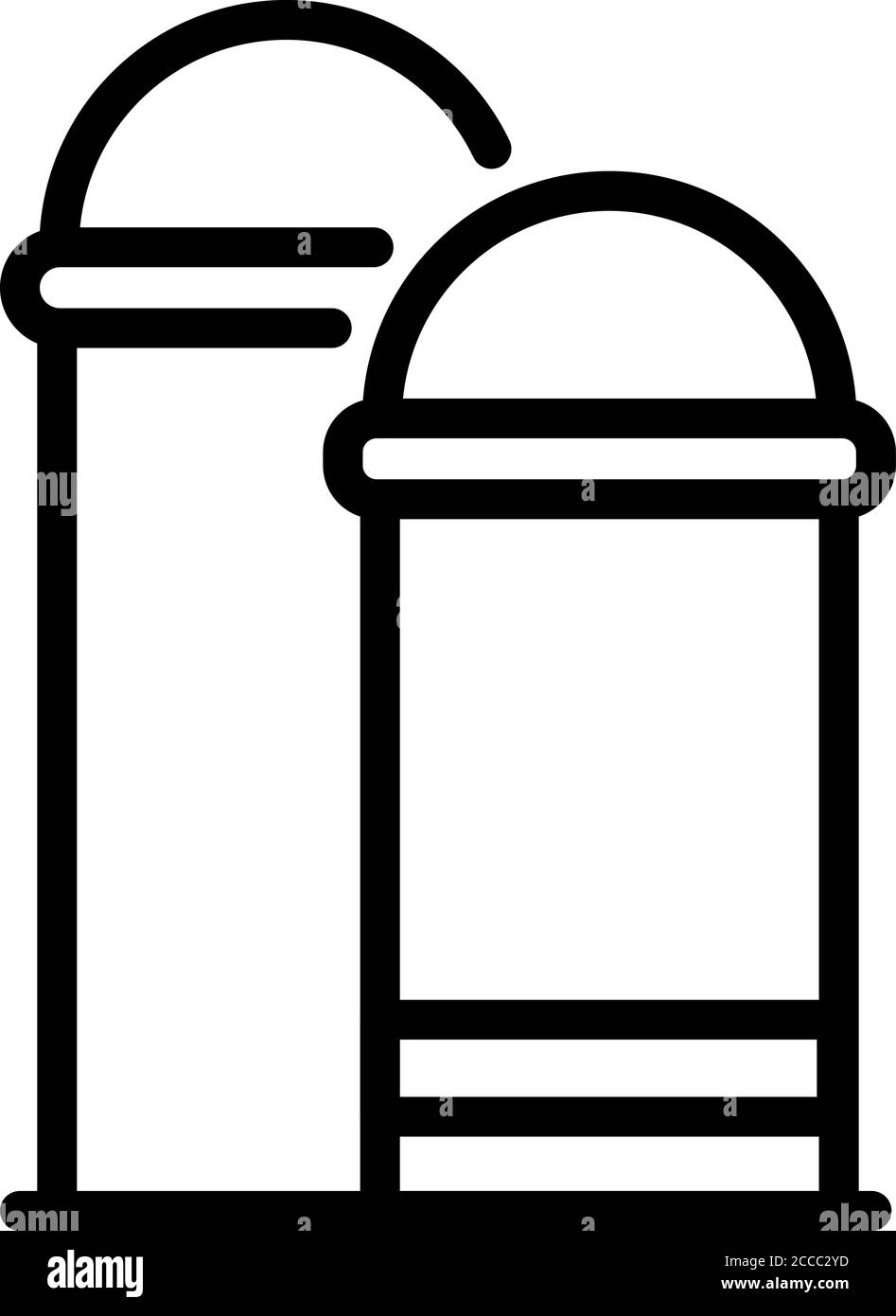 Soil fertilizer icon, outline style Stock Vector