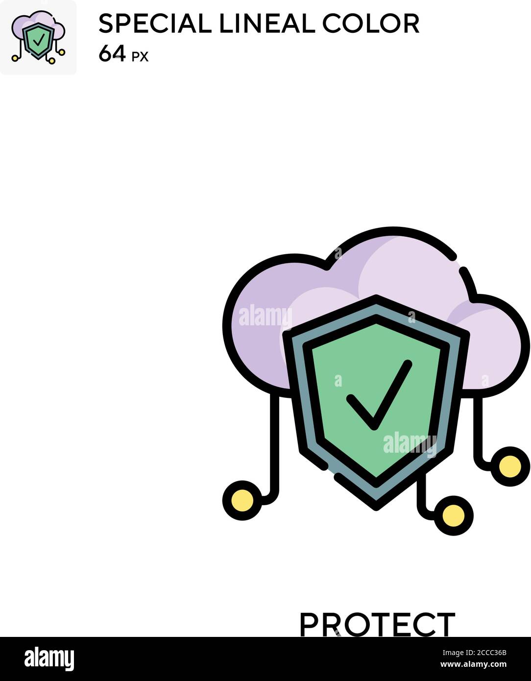 Protect Special lineal color icon. Illustration symbol design template ...