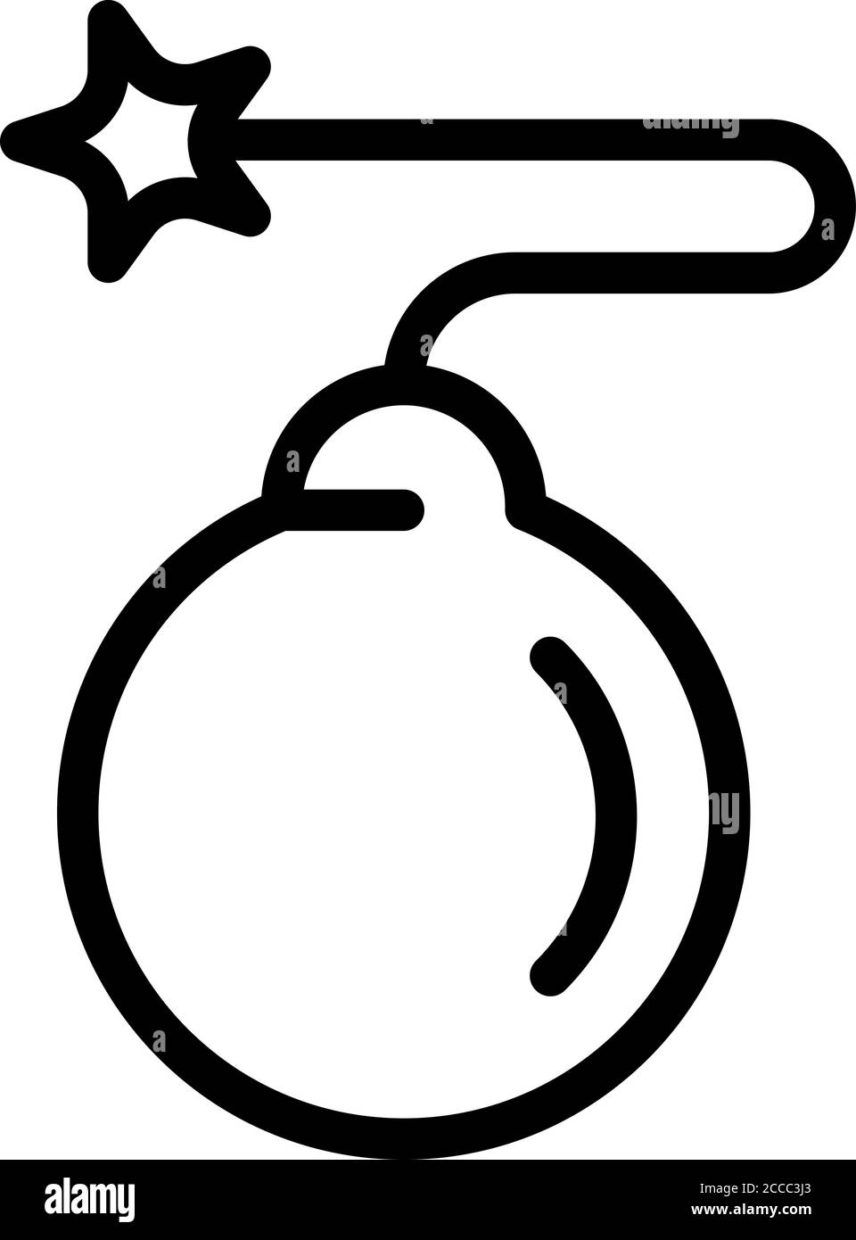 Bomb icon, outline style Stock Vector Image & Art - Alamy