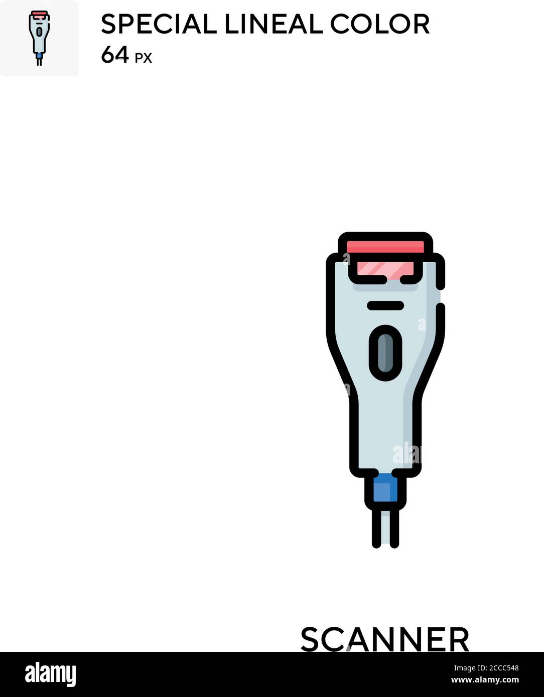 Scanner Special lineal color icon. Illustration symbol design template ...