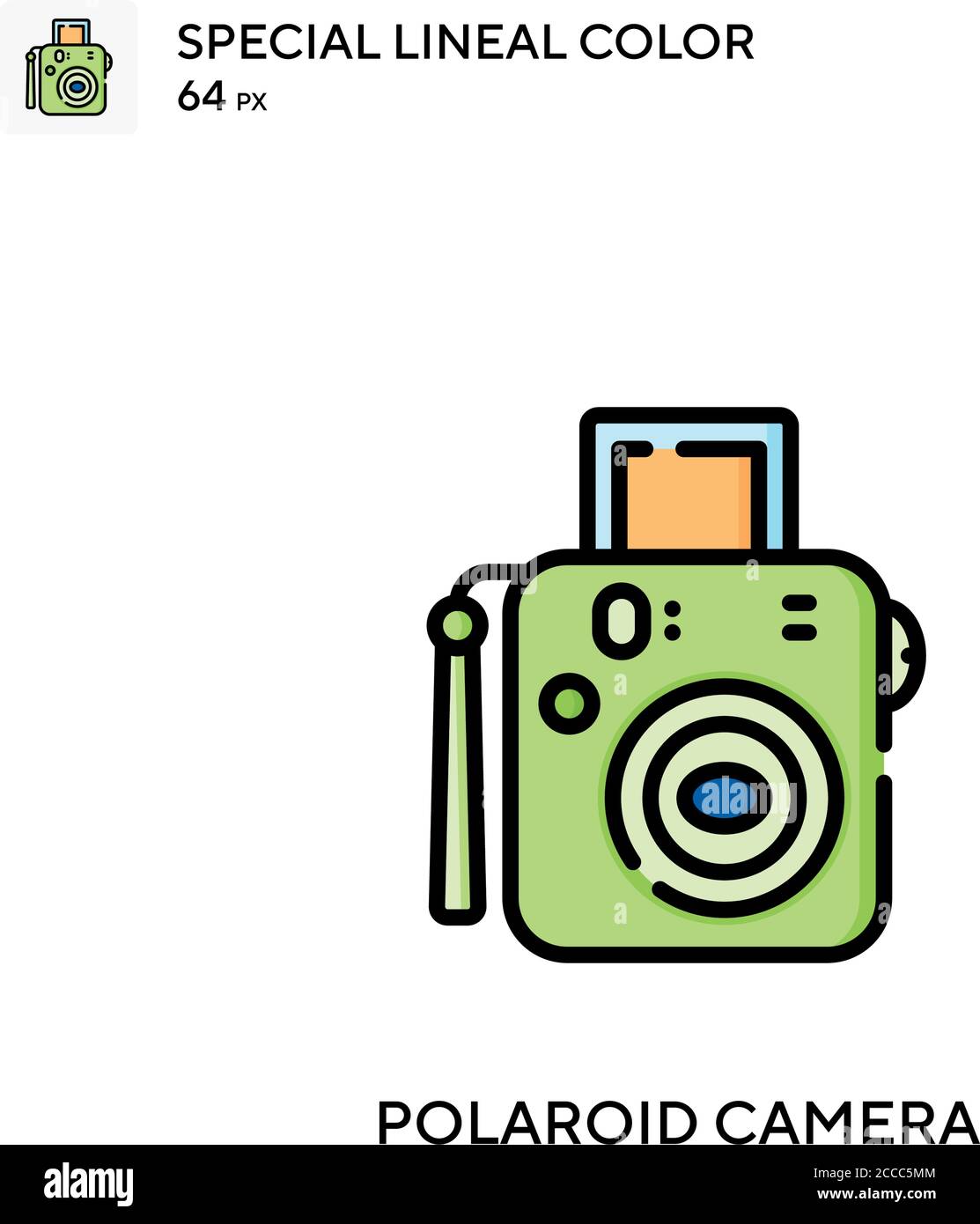 Polaroid camera Special lineal color icon. Illustration symbol design  template for web mobile UI element. Perfect color modern pictogram on  editable s Stock Vector Image & Art - Alamy