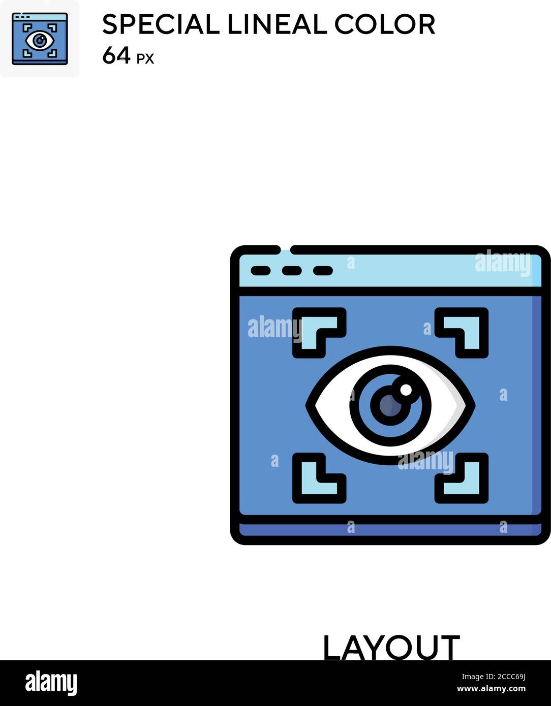Layout Special lineal color icon. Illustration symbol design template ...