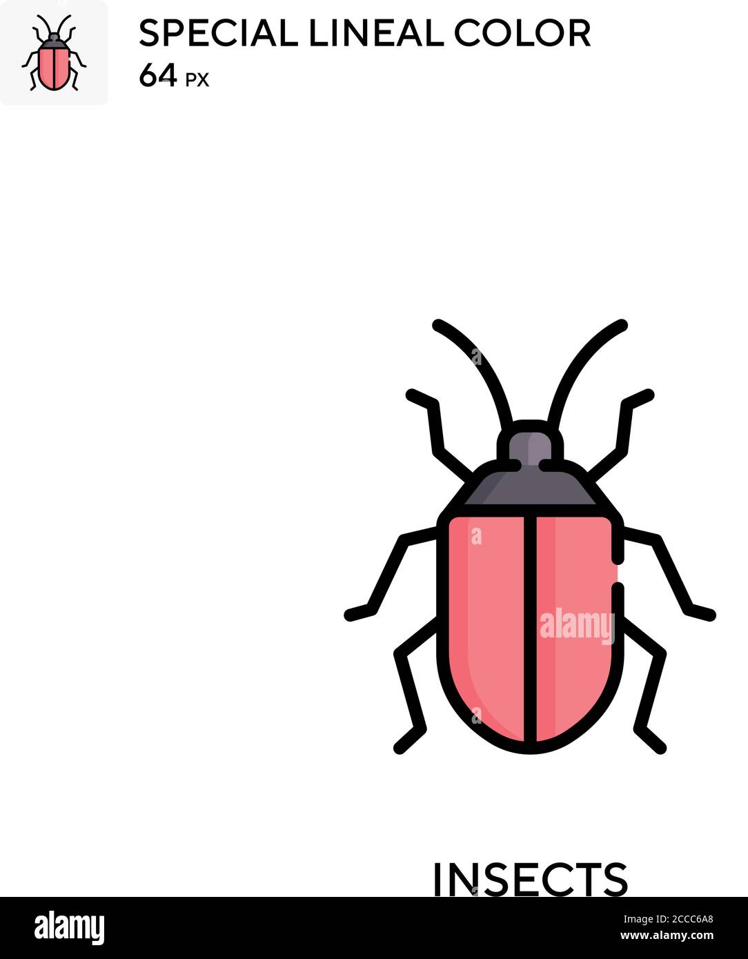 Insects Special lineal color icon. Illustration symbol design template ...