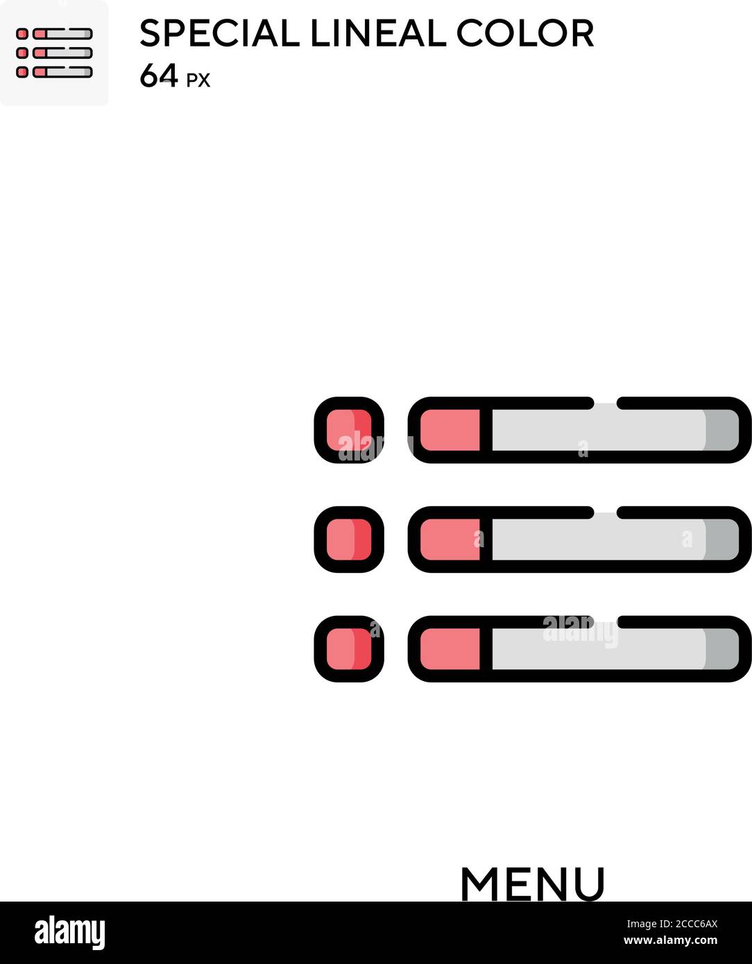 Menu Special lineal color icon. Illustration symbol design template for ...