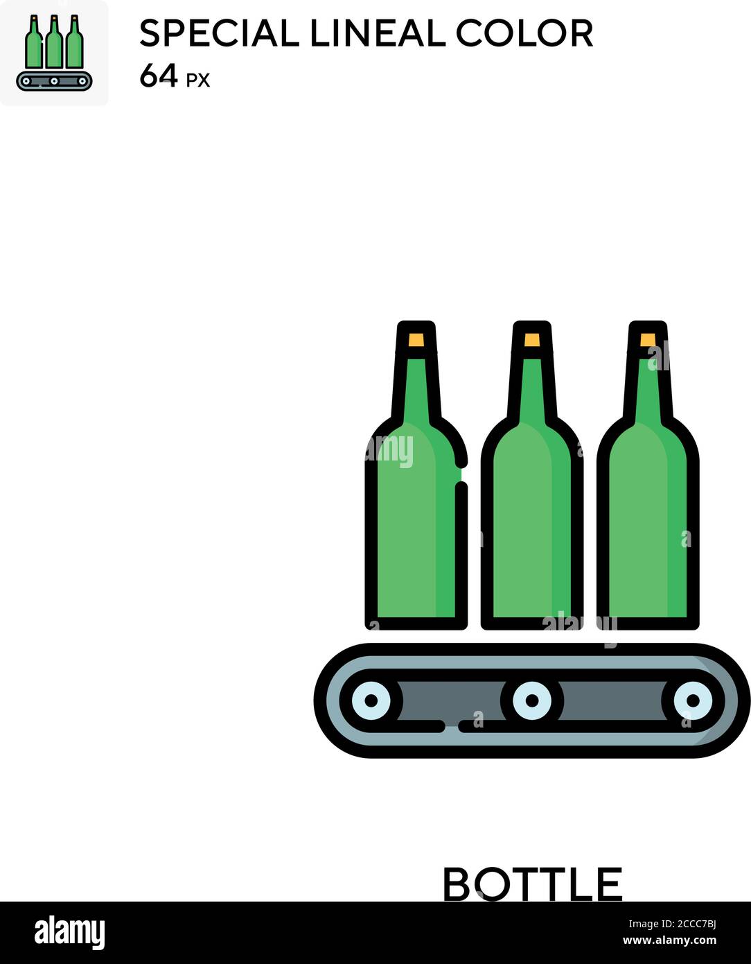 Bottle Special lineal color icon. Illustration symbol design template ...