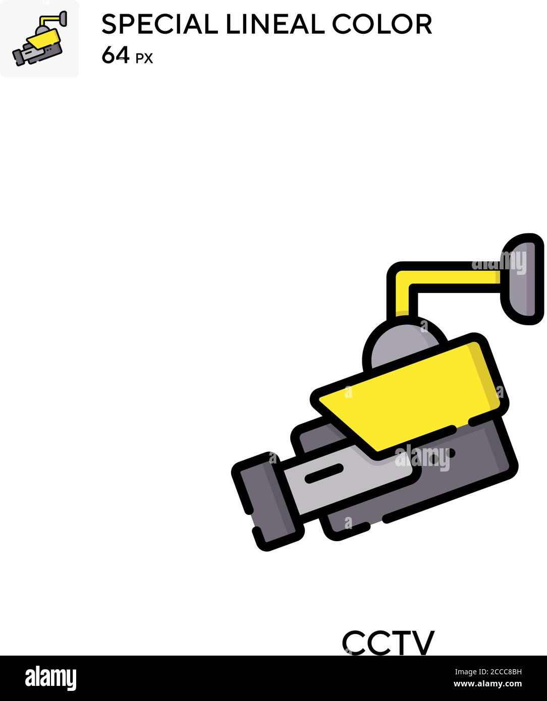 Cctv Special lineal color icon. Illustration symbol design template for ...