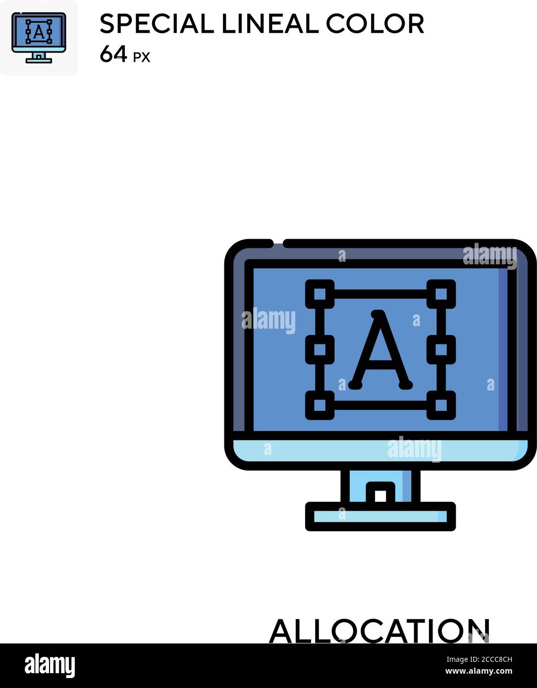 Allocation Special lineal color icon. Illustration symbol design ...