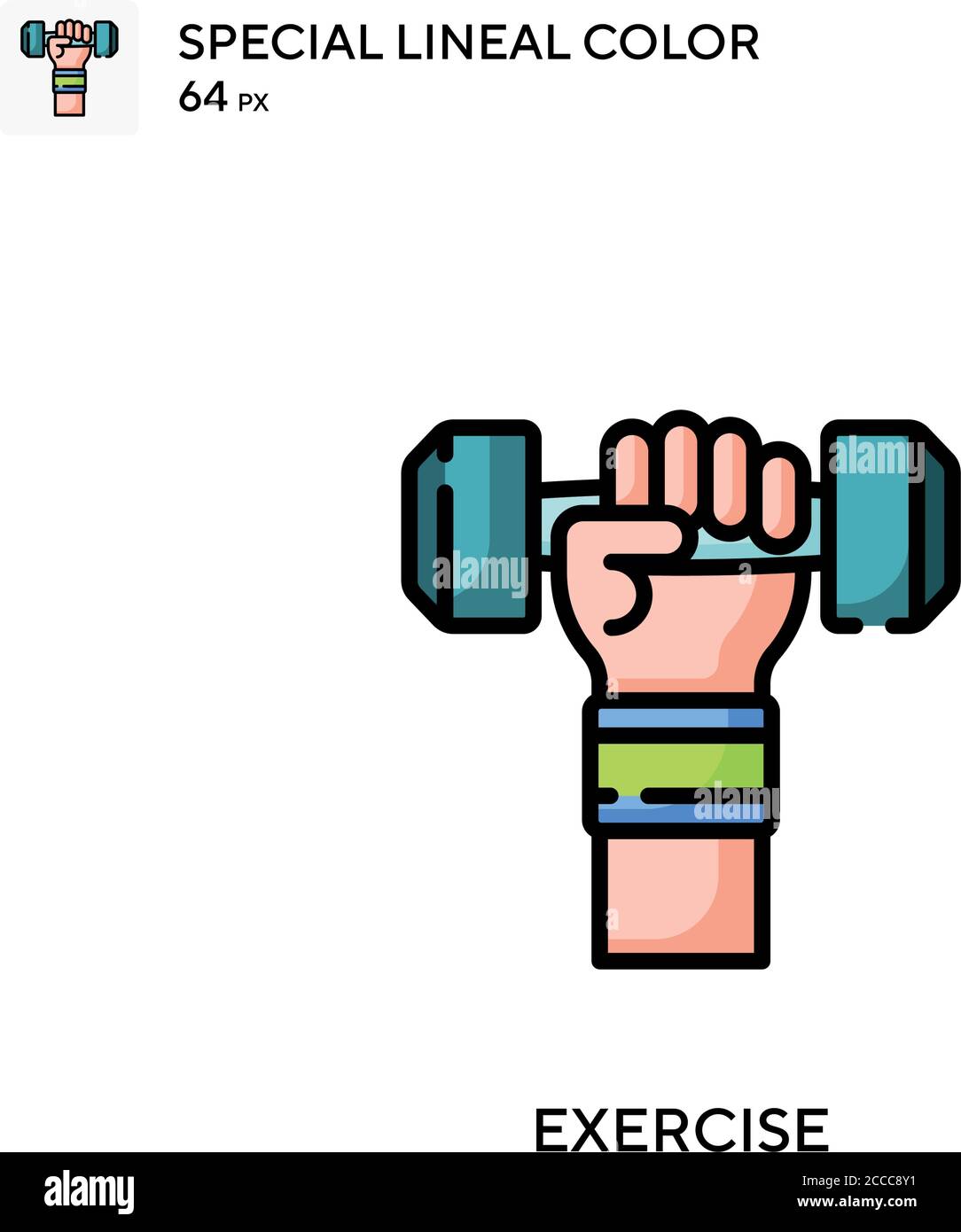 Exercise Special lineal color icon. Illustration symbol design template ...