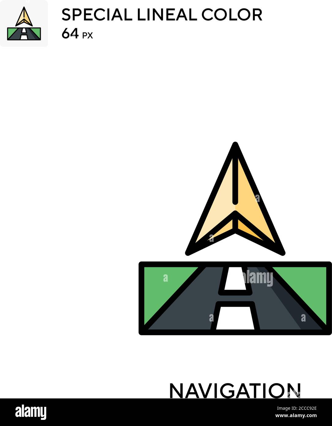 Navigation Special lineal color icon. Illustration symbol design ...