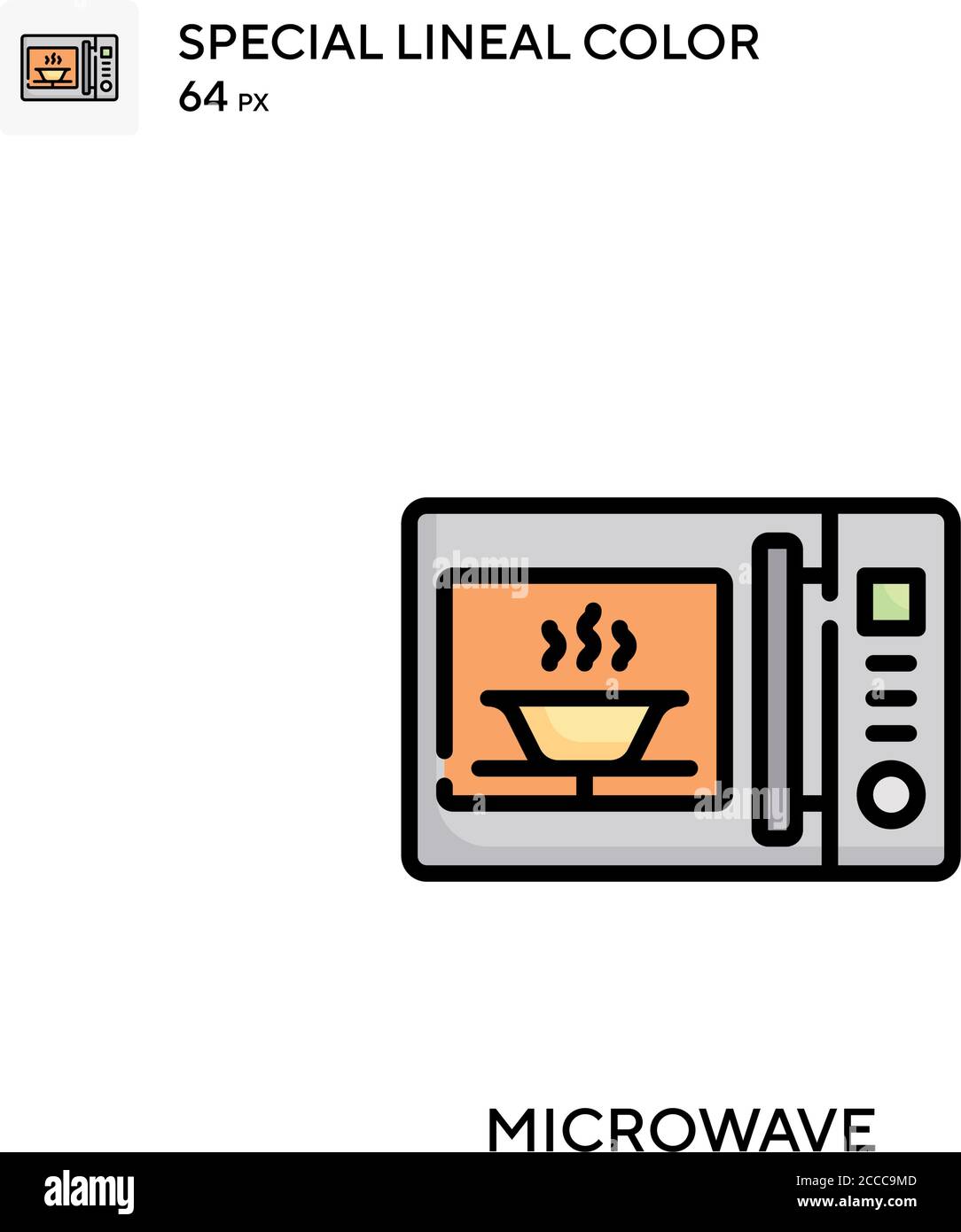 Microwave Special lineal color icon. Illustration symbol design ...