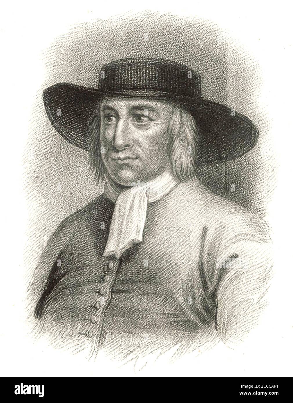 GEORGE FOX (1624-1691)  English Dissenter who founded the Quakers Stock Photo