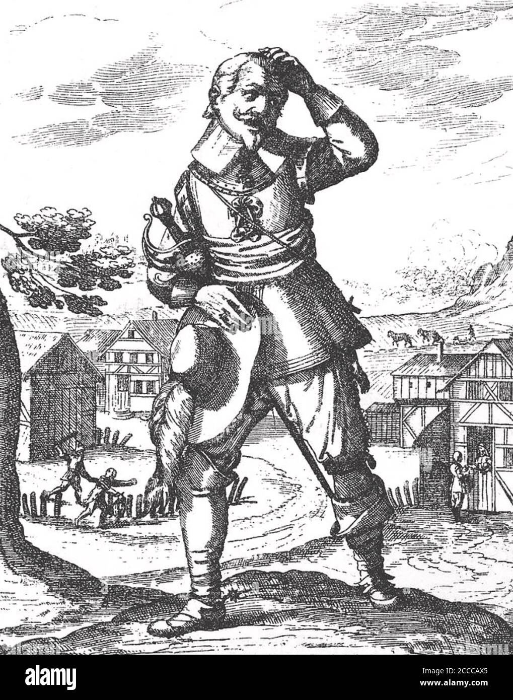 JOHANN TSERCLAES (1559-1632) Brabant-born soldier and commander of the Catholic League's forces in the Thirty Years War Stock Photo