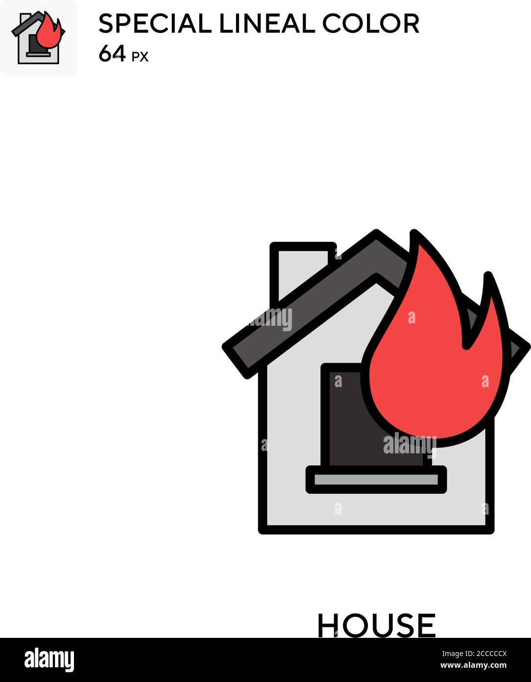 House Special lineal color icon. Illustration symbol design template ...