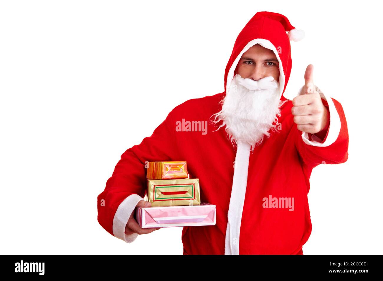 Santa claus thumbs up hi-res stock photography and images - Alamy