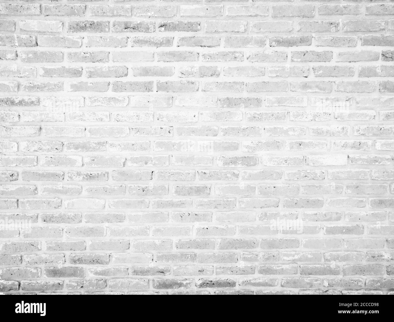 Abstract white brick texture background  : empty interior room with copy space for creative studio backdrop project. Stock Photo