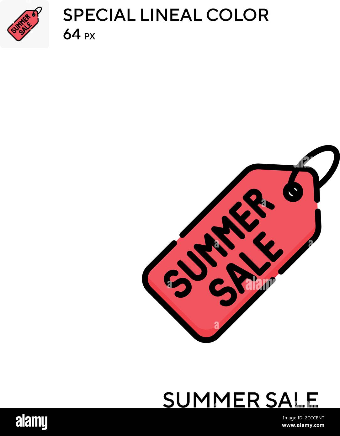 Summer sale Special lineal color icon. Illustration symbol design ...