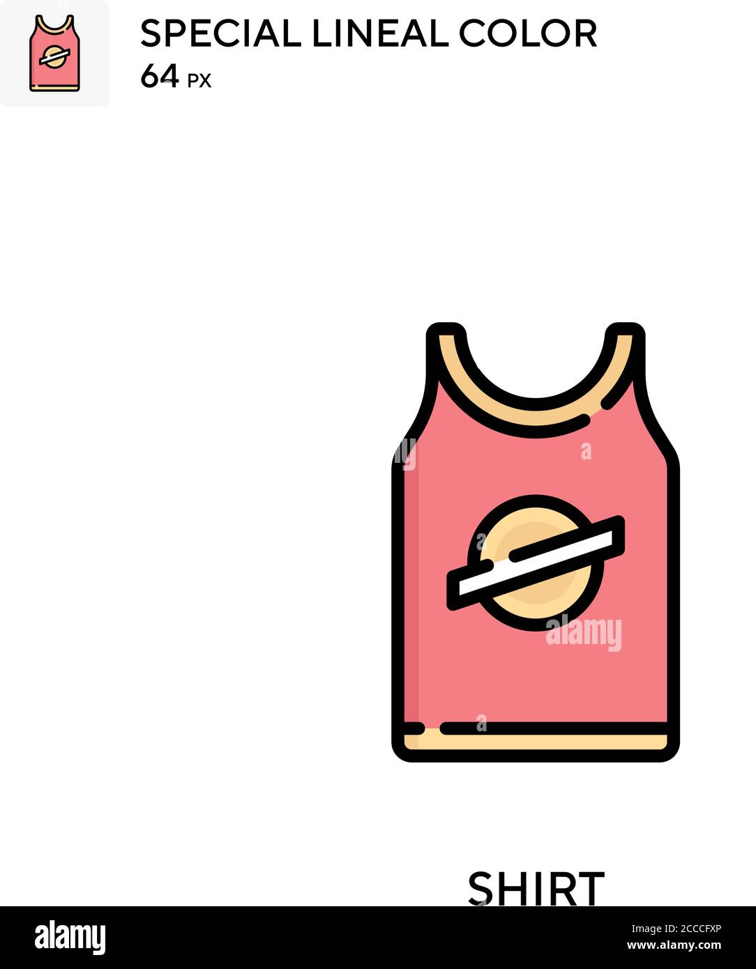 Shirt Special lineal color icon. Illustration symbol design template ...