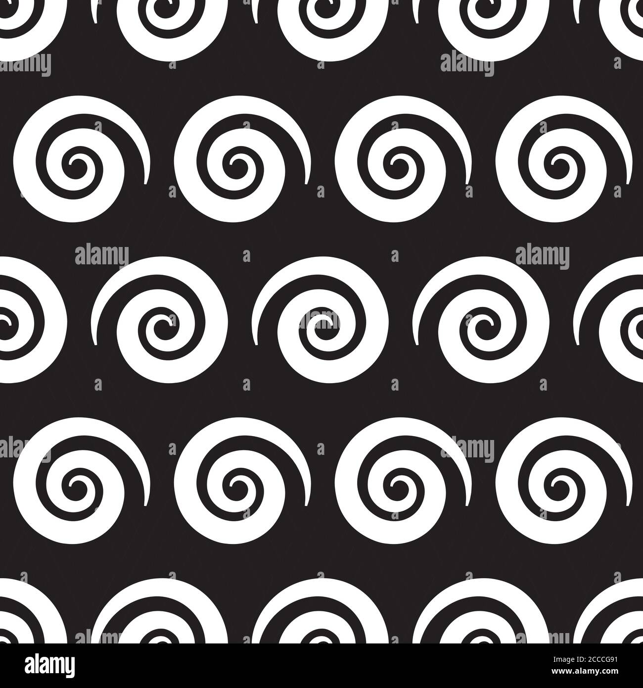 Seamless background with white spiral Stock Vector