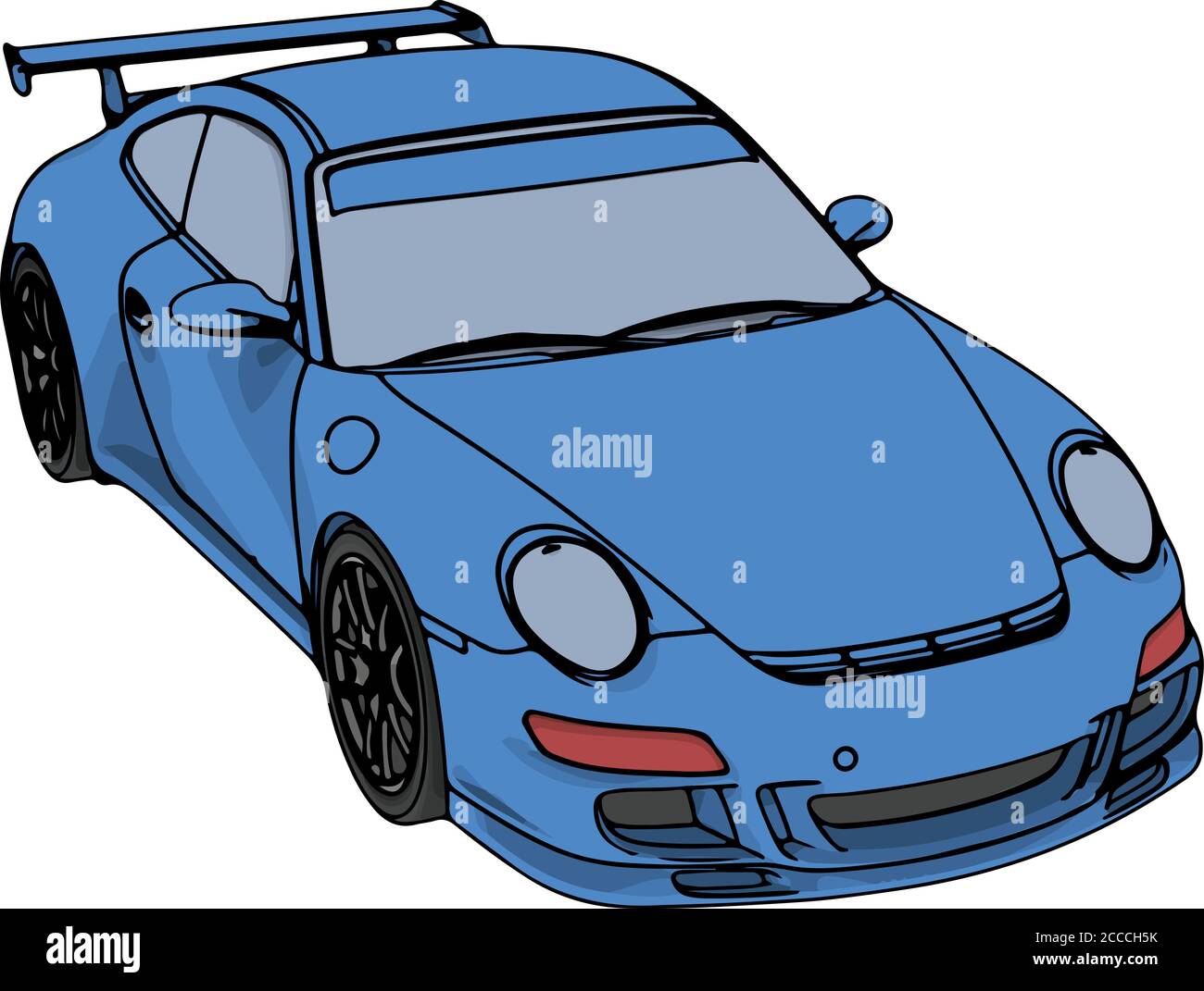blue sports car vector Stock Vector Image & Art Alamy