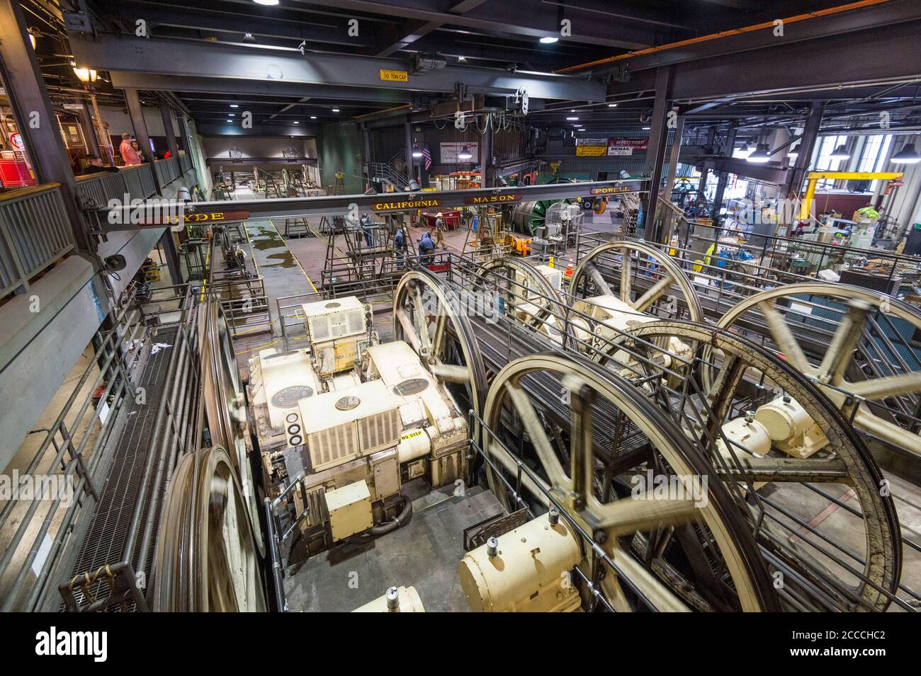 United States, California, San Francisco: Cable Car Museum Stock Photo