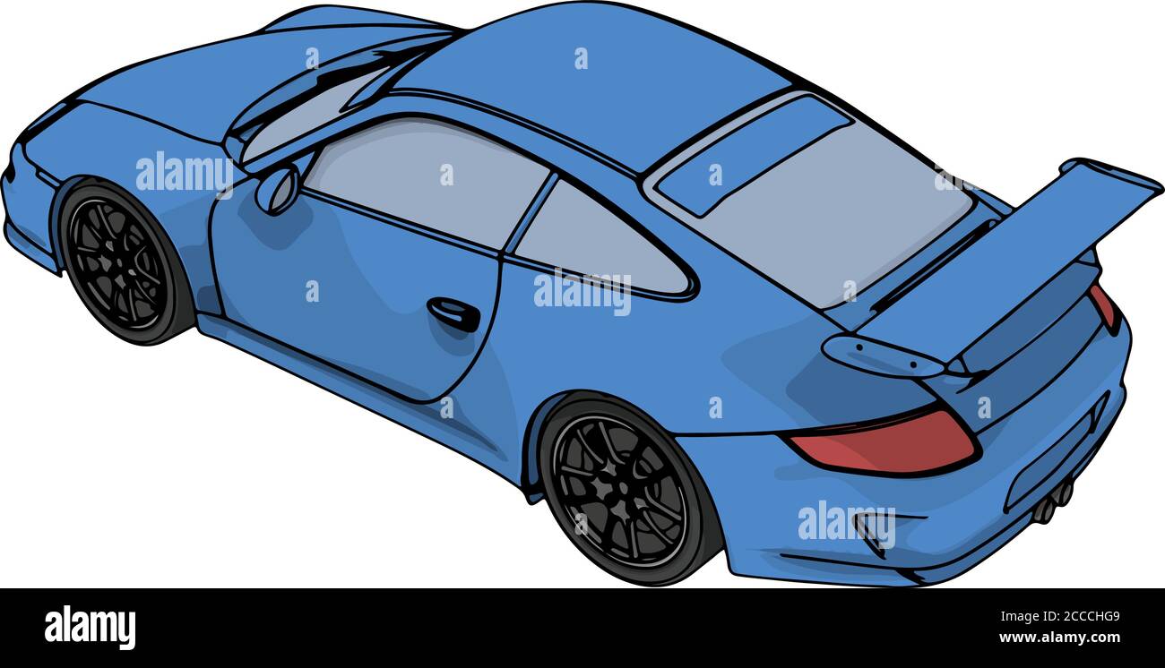 blue sports car vector Stock Vector Image & Art Alamy