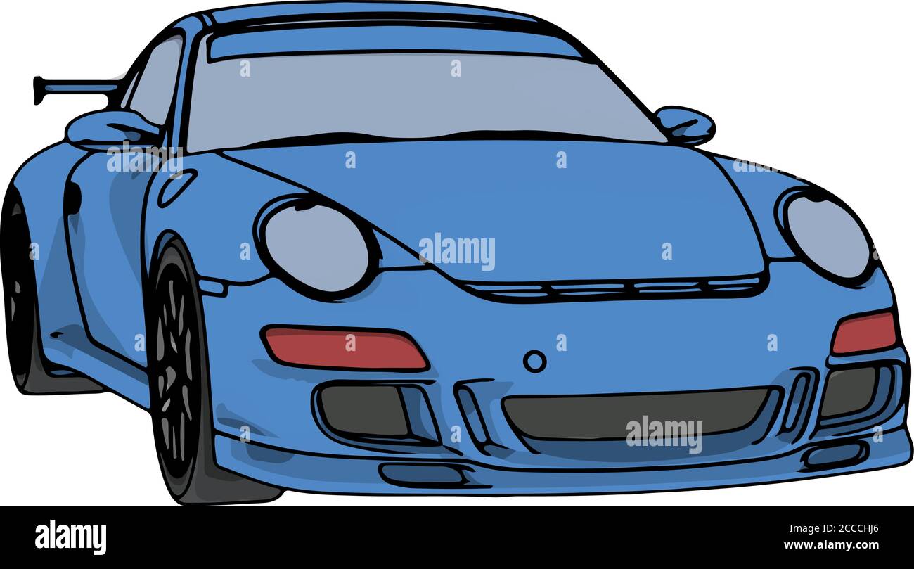 blue sports car vector Stock Vector Image & Art Alamy