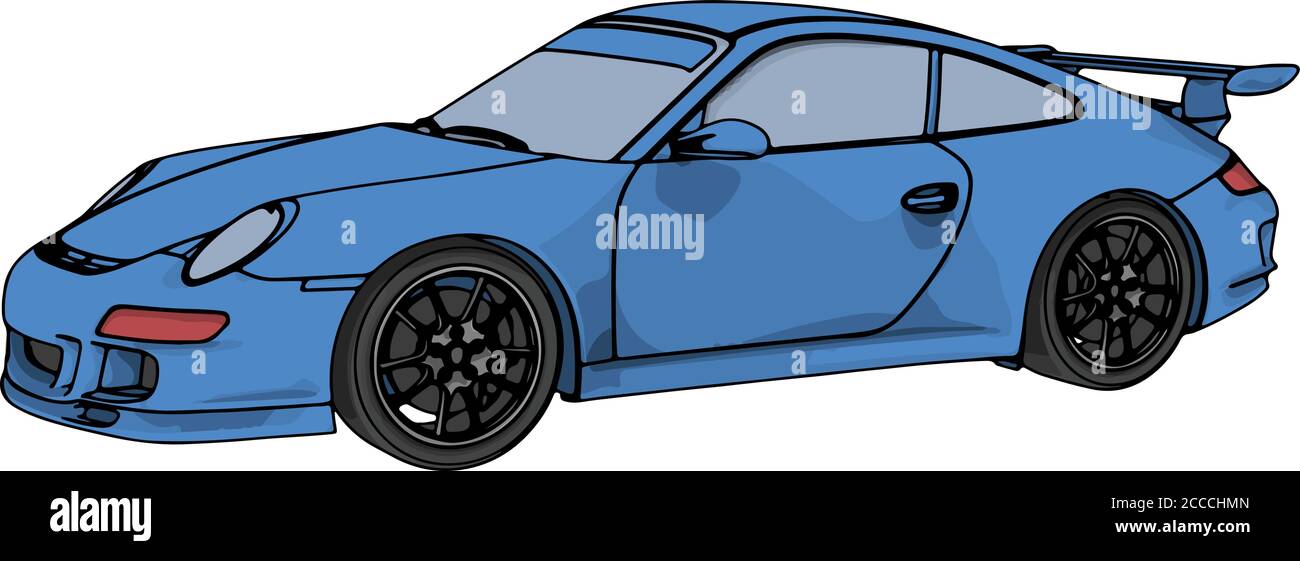 blue sports car vector Stock Vector Image & Art Alamy