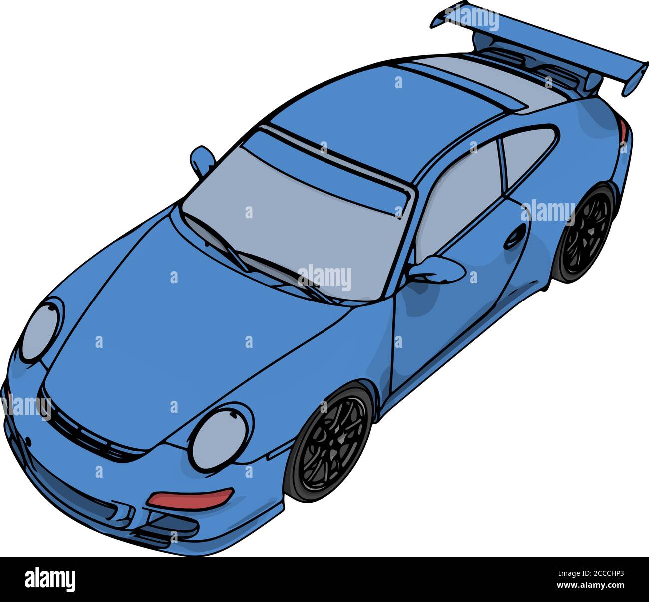 blue sports car vector Stock Vector Image & Art Alamy
