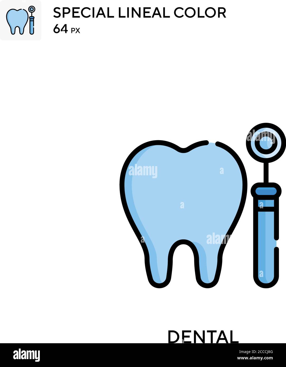 Dental Special lineal color icon. Illustration symbol design template ...