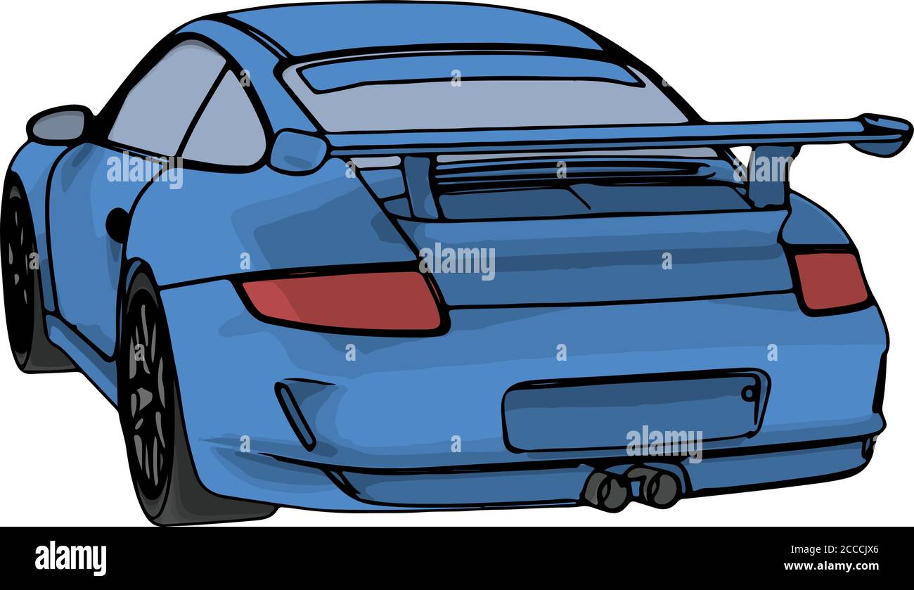 blue sports car vector Stock Vector Image & Art Alamy