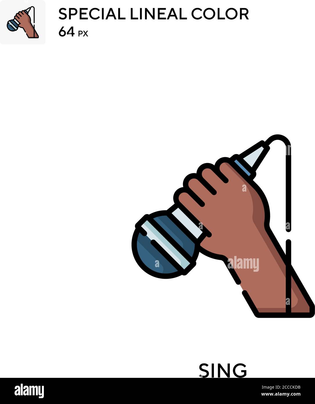 Sing Special lineal color icon. Illustration symbol design template for ...
