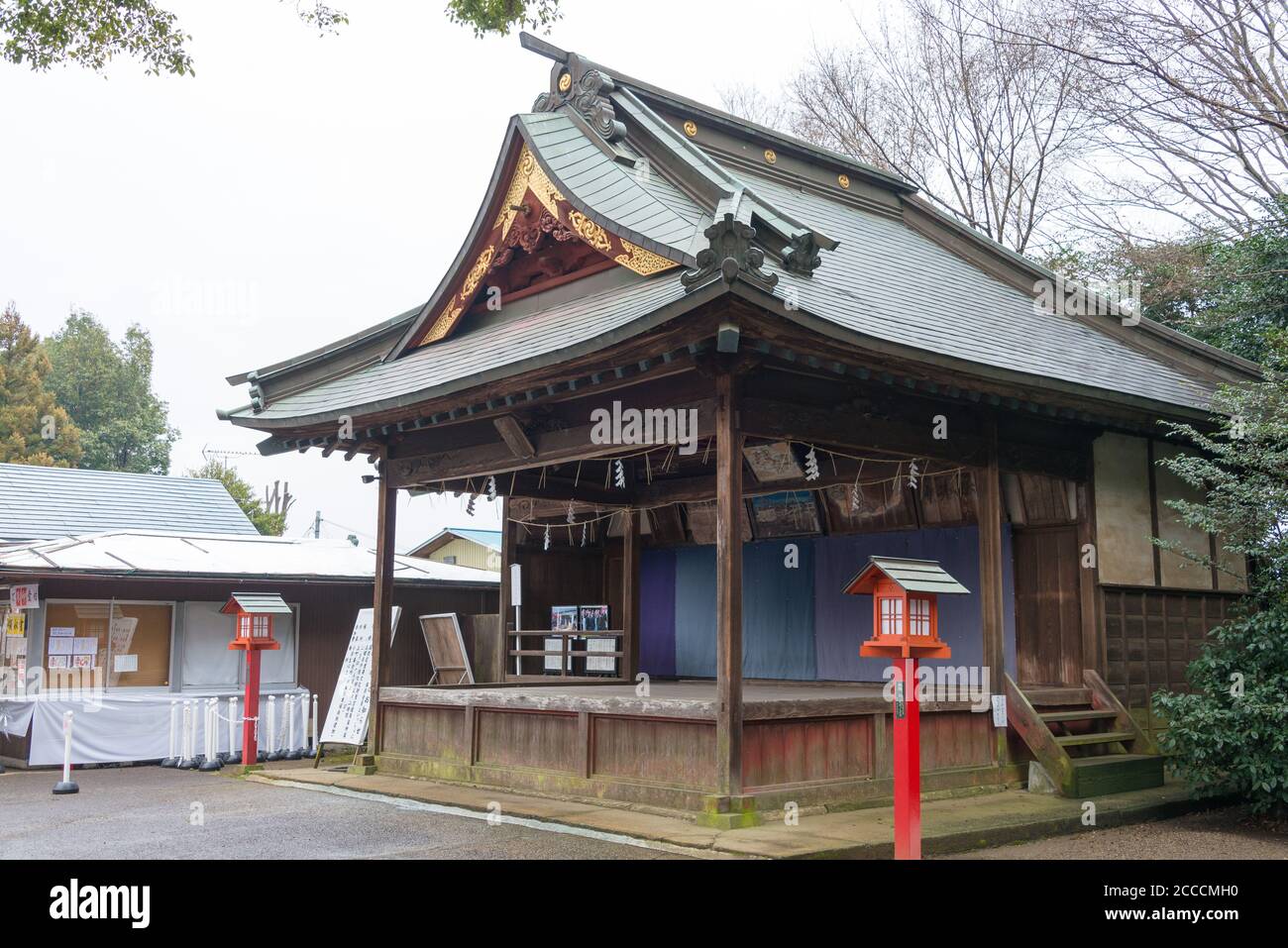 Saitama, Japan - Washinomiya Shrine in Kuki, Saitama, Japan. The Shrine was a history of over 2000 years and Anime Sacred Place. Stock Photo