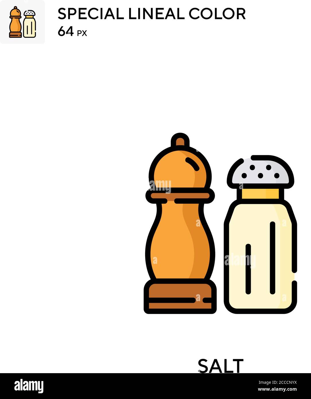 Salt Special lineal color icon. Illustration symbol design template for ...