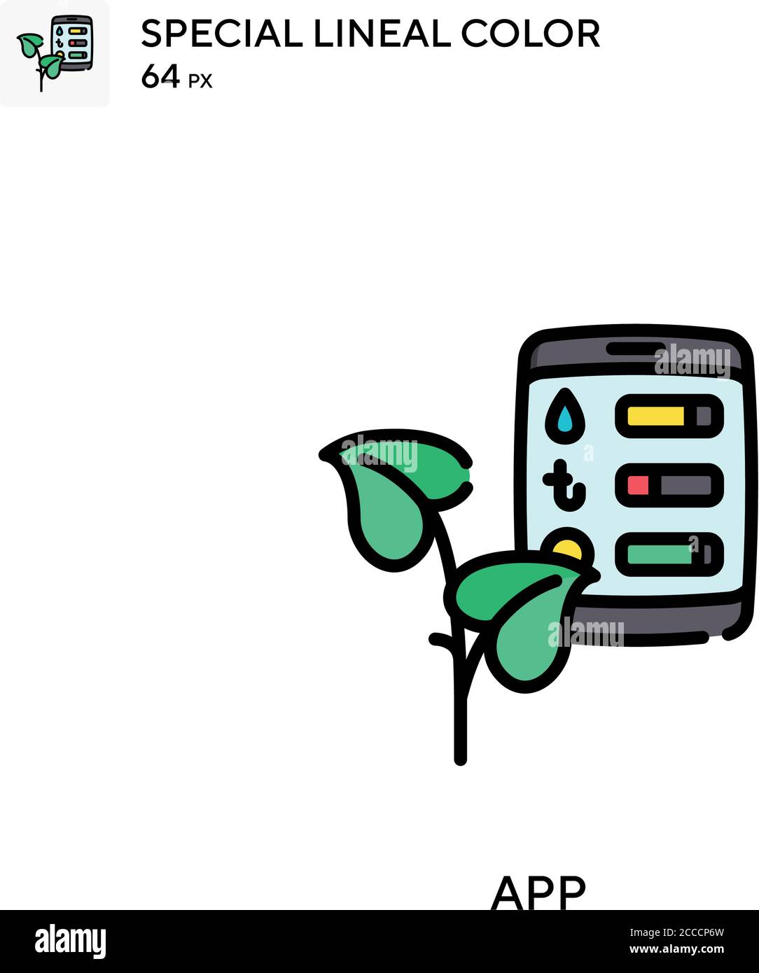 App Special lineal color icon. Illustration symbol design template for ...