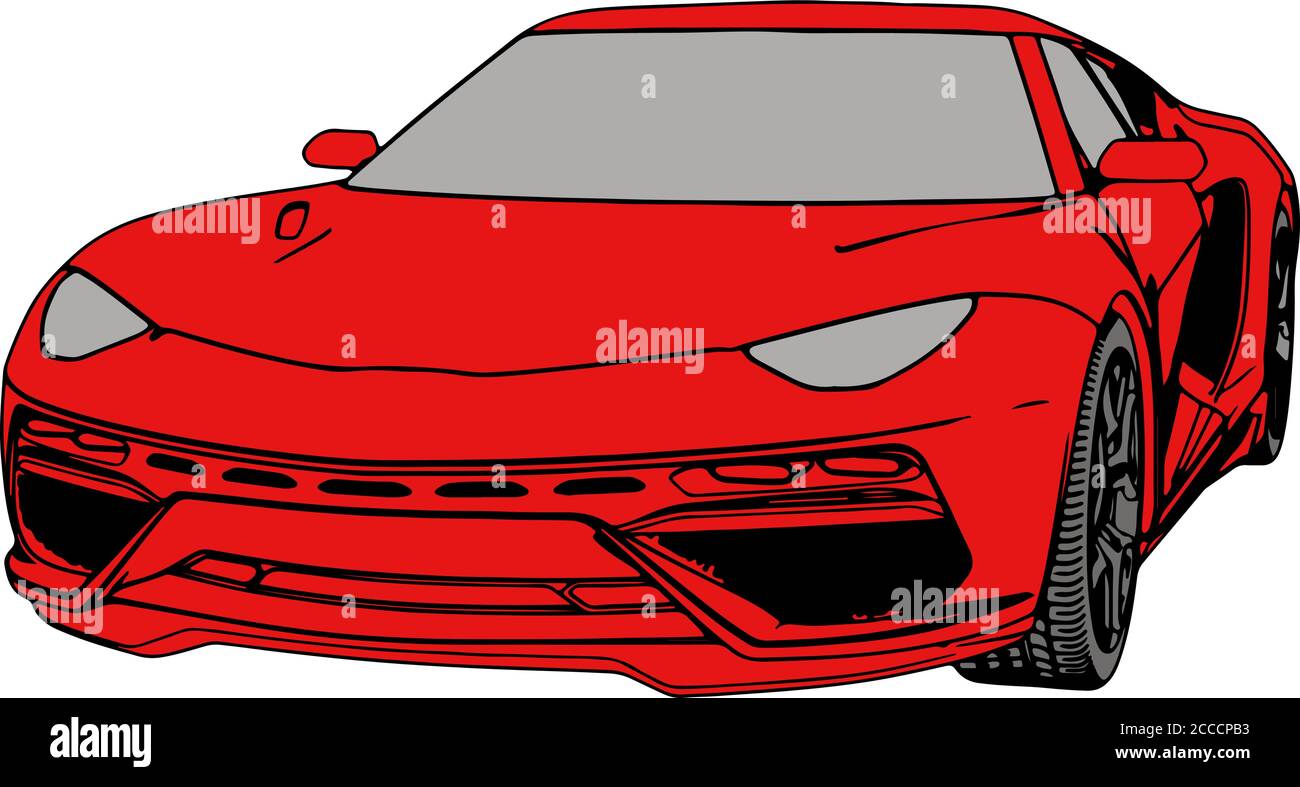 red sport car vector Stock Vector Image & Art - Alamy