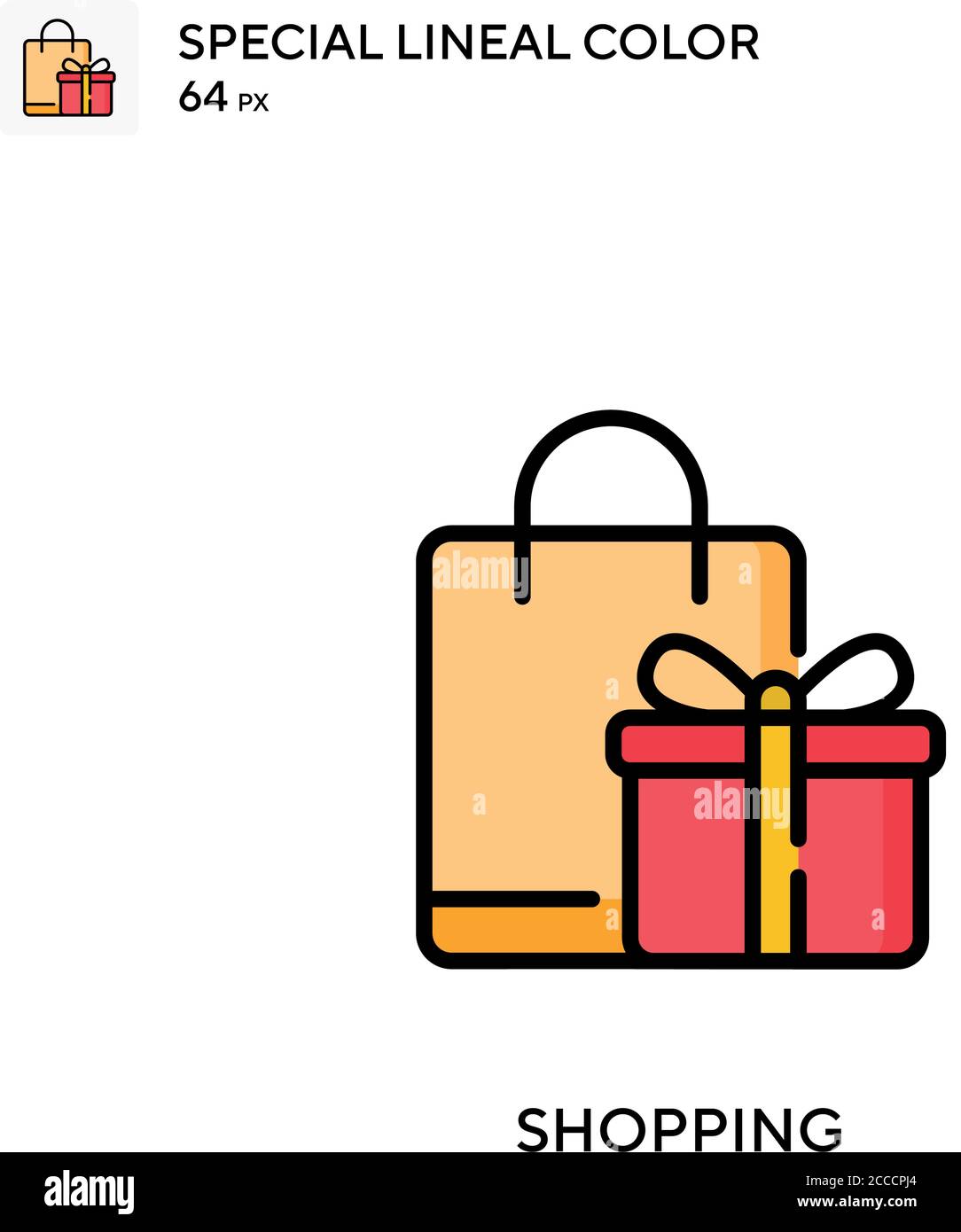 Shopping Special lineal color icon. Illustration symbol design template ...