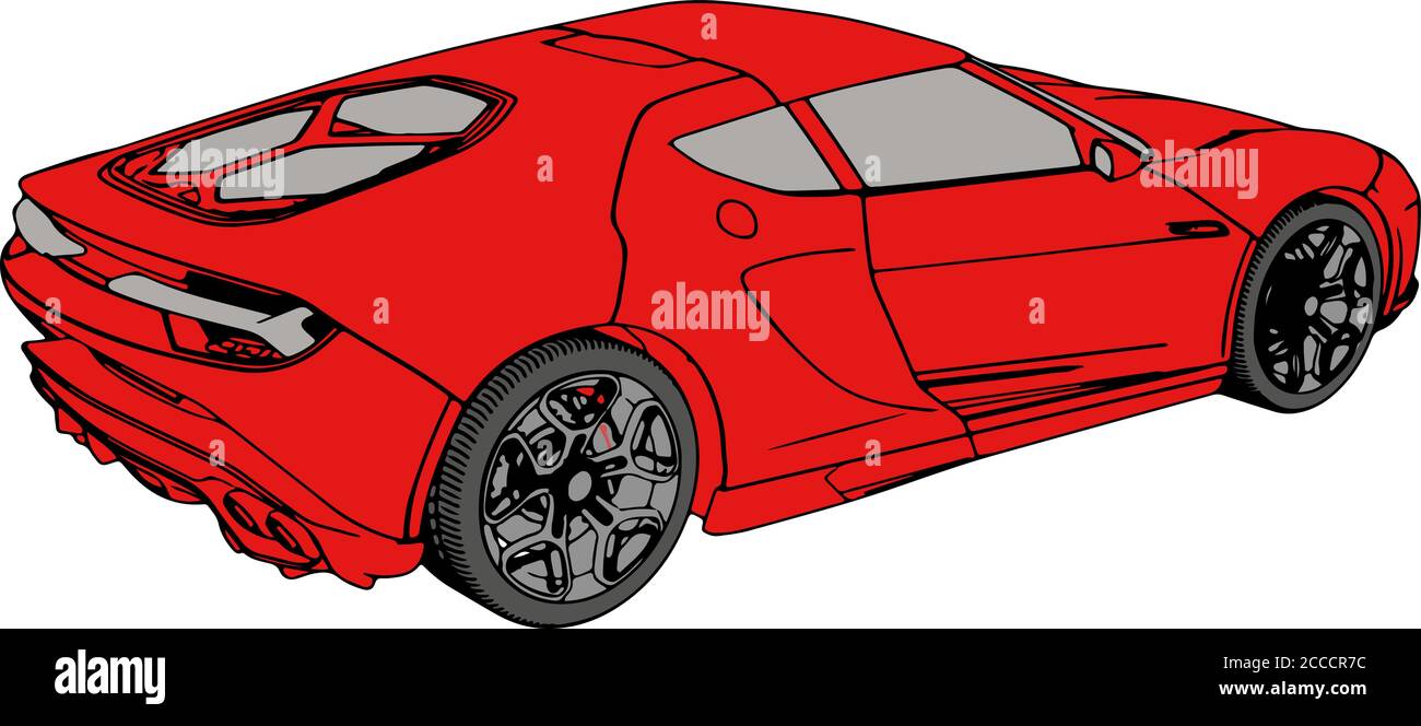 red sport car vector Stock Vector Image & Art - Alamy