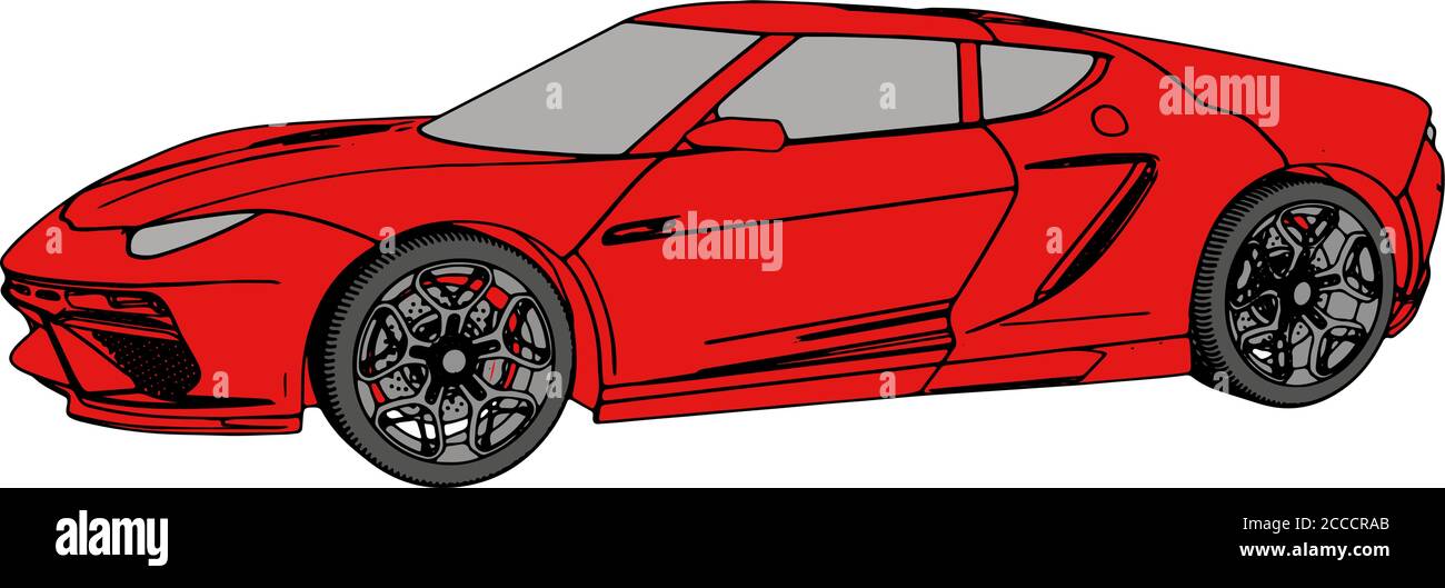 red sport car vector Stock Vector Image & Art - Alamy