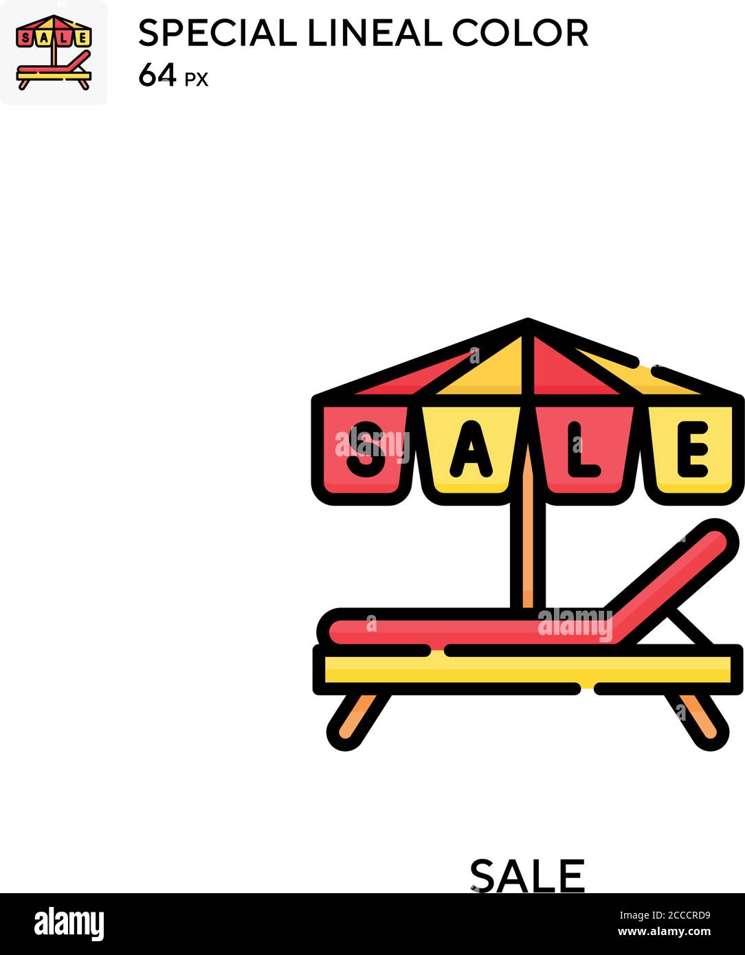 Sale Special lineal color icon. Illustration symbol design template for ...