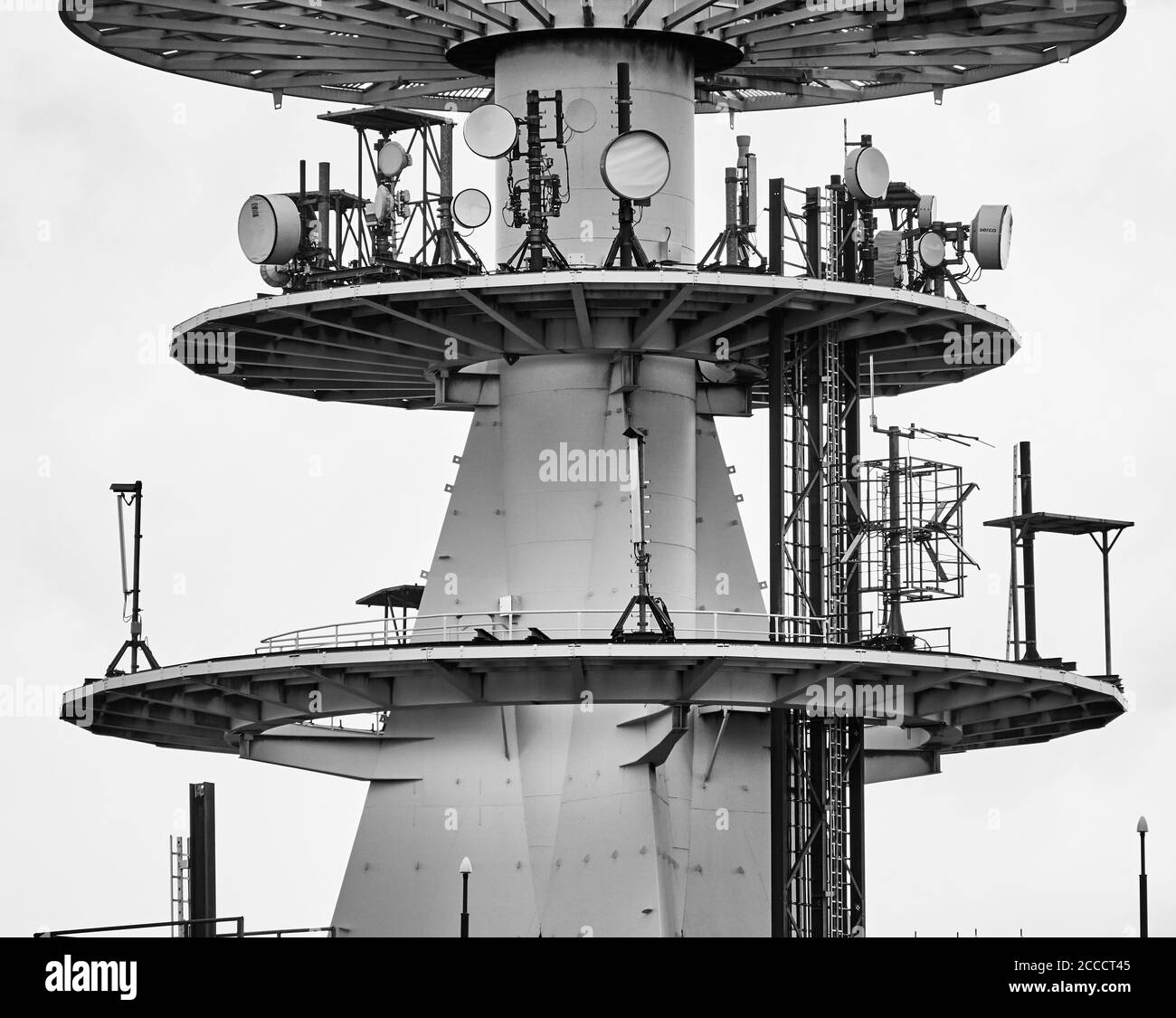 Schierke, Germany, June 29., 2020: Detailed view of a large radio  installation on the summit of the Brocken in the Harz Stock Photo - Alamy