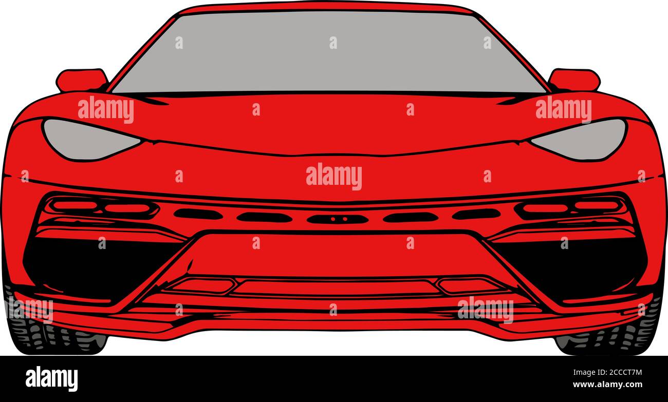 red sport car vector Stock Vector Image & Art - Alamy