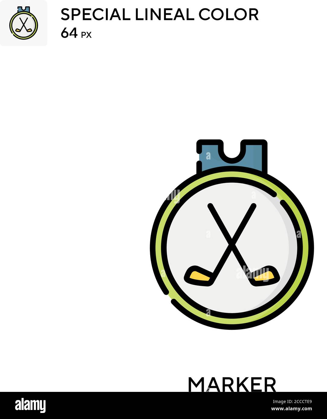 Marker Special lineal color icon. Illustration symbol design template ...