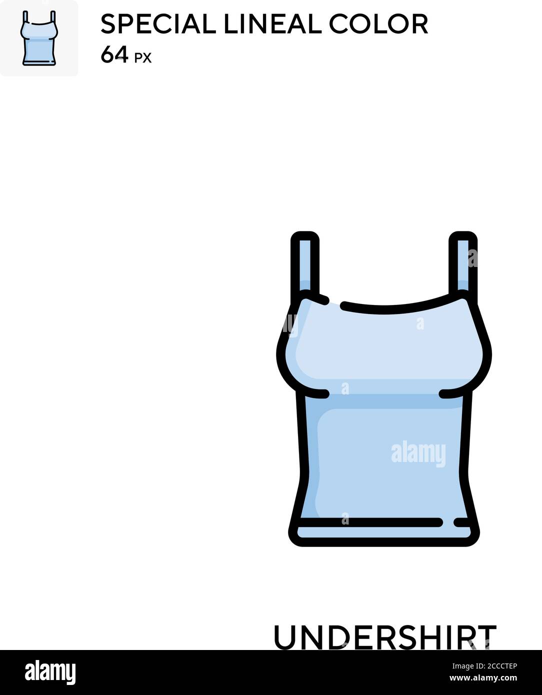 Undershirt Special lineal color icon. Illustration symbol design ...